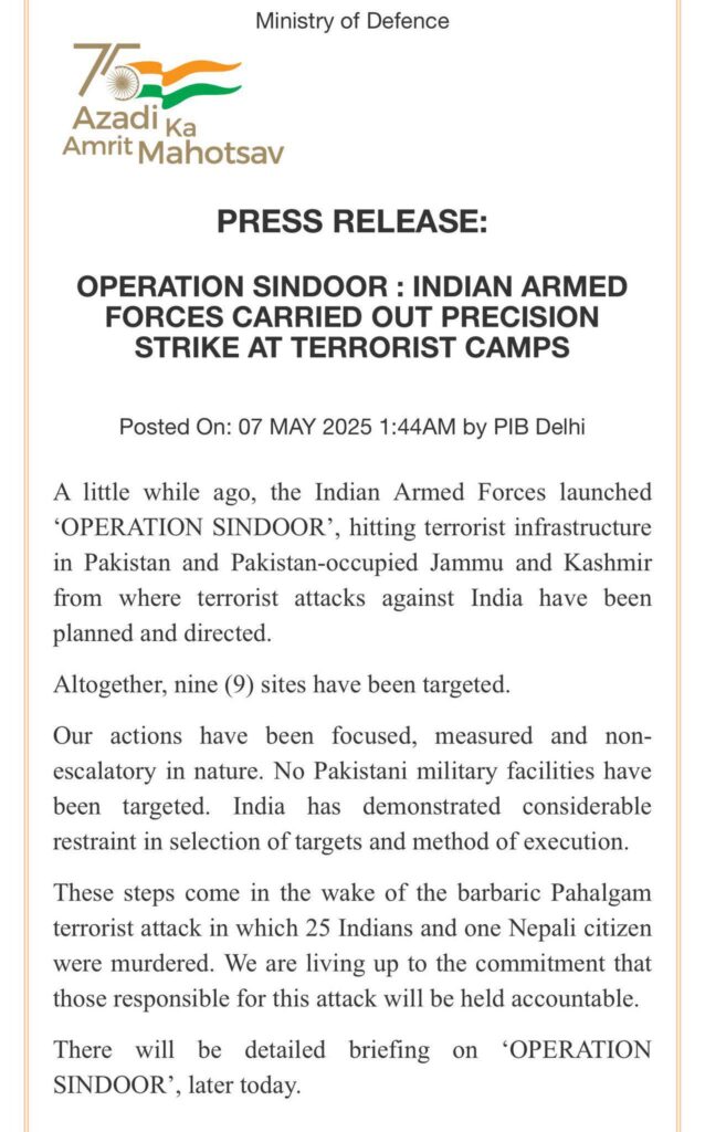 Operation Sindoor 2025: India’s Response to Pahalgam Massacre and Rising Tensions with Pakistan 2 0po1a6gsa8ze1